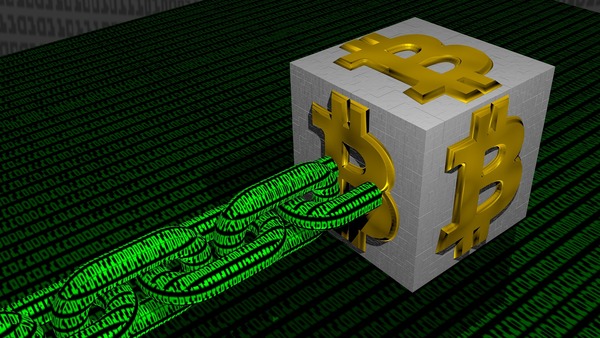 Bitcoin coin symbolizing AML compliance